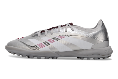 Adidas Predator 25 Elite TF Artificial Turf Soccer Shoes - Silver/White/Red