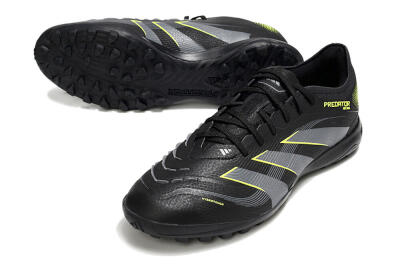 Adidas Predator 25 Elite TF Artificial Turf Soccer Shoes - Black/Grey/Yellow