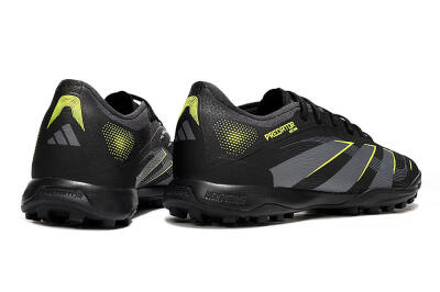 Adidas Predator 25 Elite TF Artificial Turf Soccer Shoes - Black/Grey/Yellow