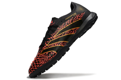 Adidas Predator 25 Elite TF Artificial Turf Soccer Shoes - Black/Red/Yellow