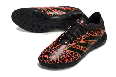 Adidas Predator 25 Elite TF Artificial Turf Soccer Shoes - Black/Red/Yellow
