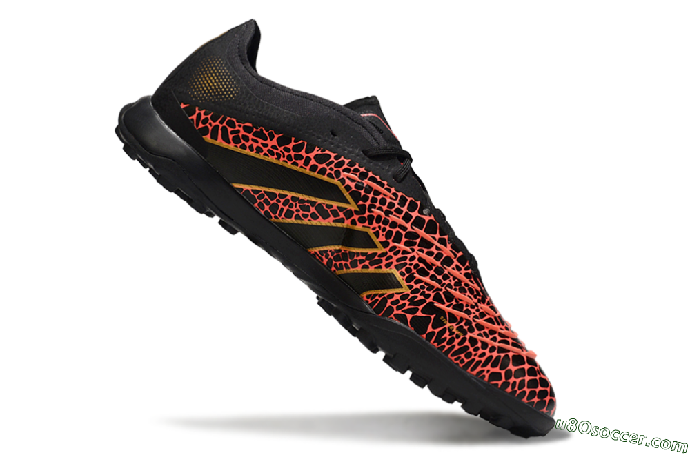 Adidas Predator 25 Elite TF Artificial Turf Soccer Shoes - Black/Red/Yellow 4