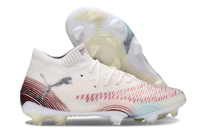 Puma Future 8 Ultimate FG Firm Ground Soccer Cleats - Beige/Red/Black