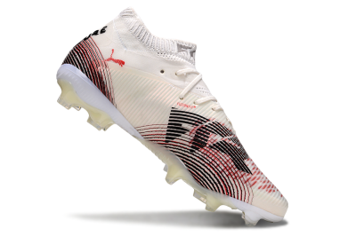 Puma Future 8 Ultimate FG Firm Ground Soccer Cleats - Beige/Red/Black
