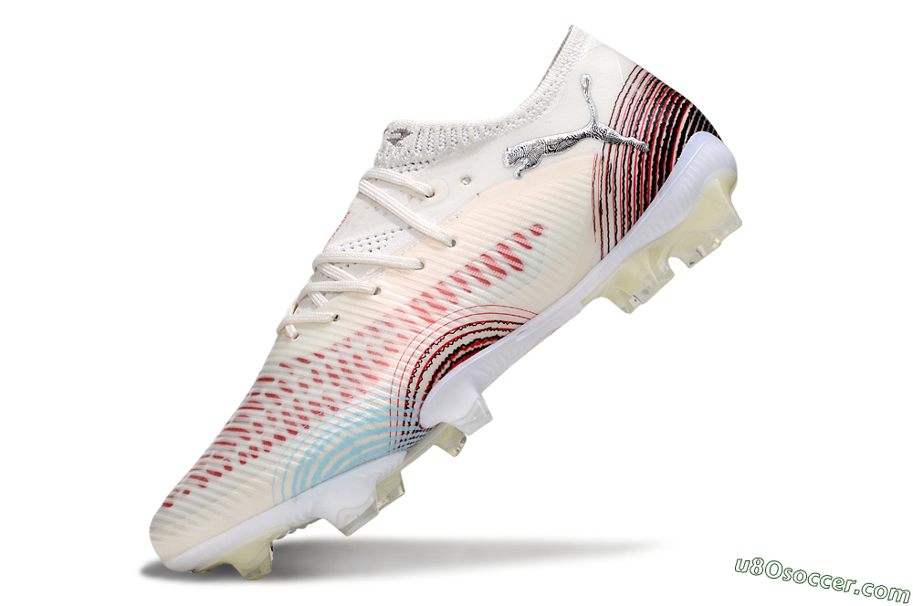 Puma Future 8 Ultimate FG Firm Ground Soccer Cleats - Beige/Red/Black 5