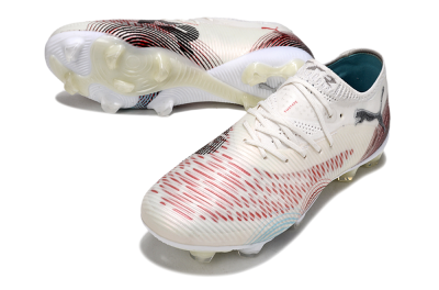 Puma Future 8 Ultimate FG Firm Ground Soccer Cleats - Beige/Red/Black