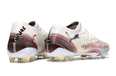 Puma Future 8 Ultimate FG Firm Ground Soccer Cleats - Beige/Red/Black