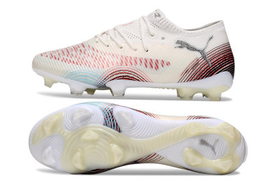 Puma Future 8 Ultimate FG Firm Ground Soccer Cleats - Beige/Red/Black