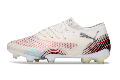 Puma Future 8 Ultimate FG Firm Ground Soccer Cleats - Beige/Red/Black
