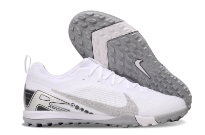 Nike Air Zoom Mercurial Vapor 16 Pro TF Artificial Turf Soccer Shoes - White/Silver/Black