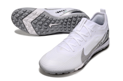 Nike Air Zoom Mercurial Vapor 16 Pro TF Artificial Turf Soccer Shoes - White/Silver/Black