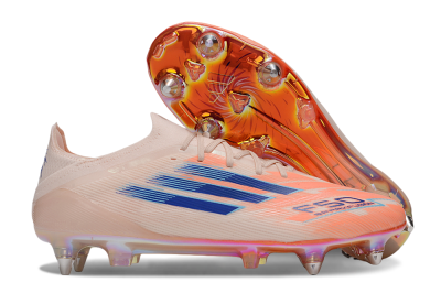 Adidas F50 Elite SG Soft Ground Soccer Cleats - Pink/Blue/Gold