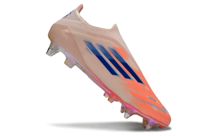 Adidas F50 Elite Laceless SG Soft Ground Soccer Cleats - Pink/Blue/Gold