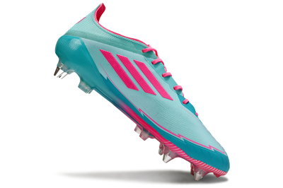 Messi x Adidas F50 Elite SG Soft Ground Soccer Cleats - Jade/Pink