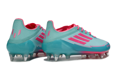 Messi x Adidas F50 Elite SG Soft Ground Soccer Cleats - Jade/Pink