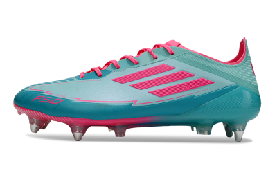 Messi x Adidas F50 Elite SG Soft Ground Soccer Cleats - Jade/Pink
