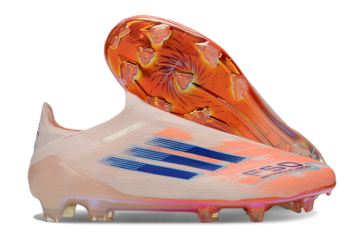 Adidas F50 Elite Laceless FG Firm Ground Soccer Cleats - Pink/Blue/Gold