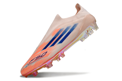 Adidas F50 Elite Laceless FG Firm Ground Soccer Cleats - Pink/Blue/Gold