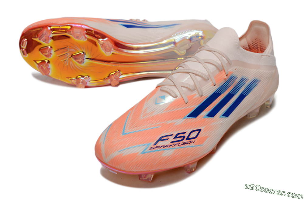Adidas F50 Elite FG Firm Ground Soccer Cleats - Pink/Orange/Blue 3