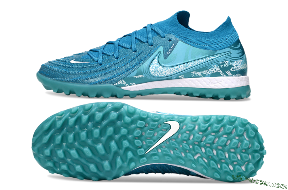 Nike Phantom GX 2 Elite TF Artificial Turf Soccer Shoes - Blue/White 0