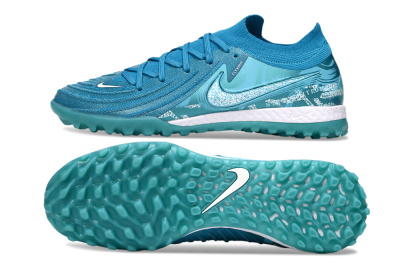 Nike Phantom GX 2 Elite TF Artificial Turf Soccer Shoes - Blue/White