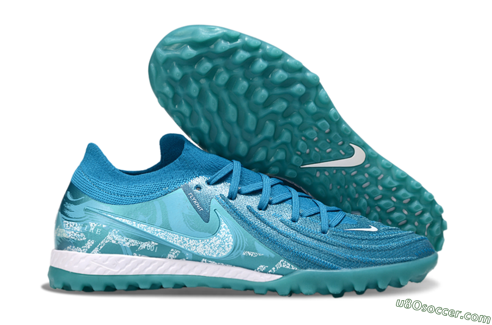 Nike Phantom GX 2 Elite TF Artificial Turf Soccer Shoes - Blue/White 1