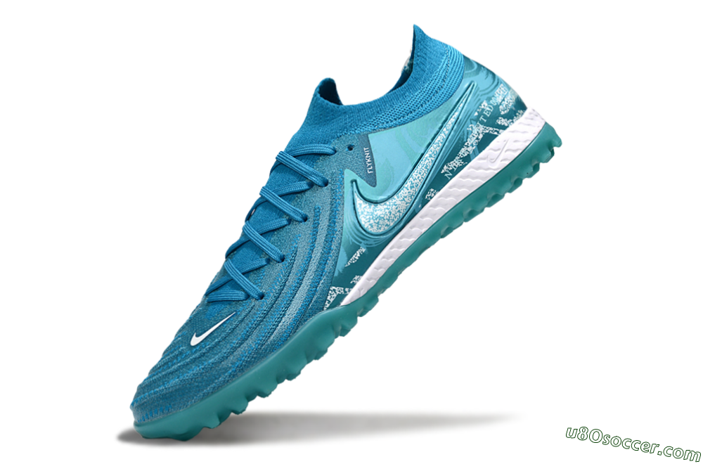 Nike Phantom GX 2 Elite TF Artificial Turf Soccer Shoes - Blue/White 5