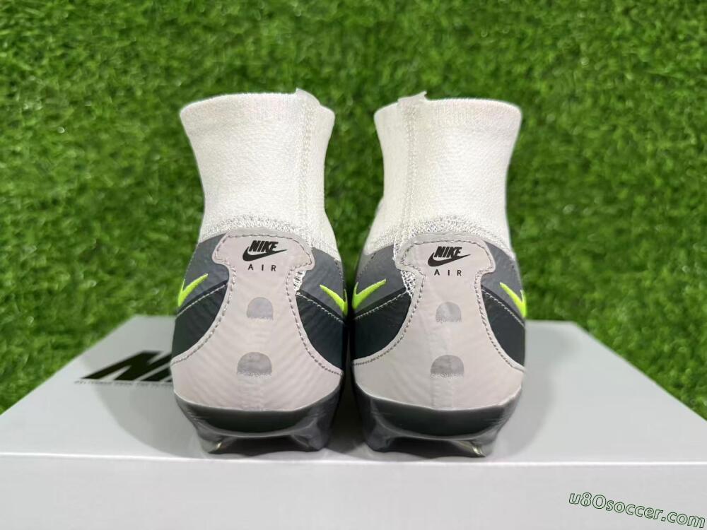 Nike Air Zoom Mercurial Superfly 10 Elite FG Firm Ground Soccer Cleats - White/Grey/Black 10