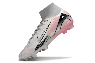 Nike Air Zoom Mercurial Superfly 10 Elite FG Firm Ground Soccer Cleats - White/Pink/Silver