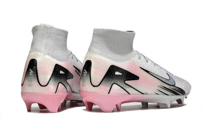 Nike Air Zoom Mercurial Superfly 10 Elite FG Firm Ground Soccer Cleats - White/Pink/Silver