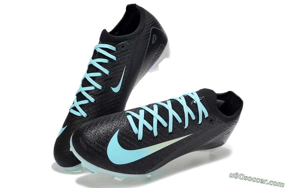 Nike Air Zoom Mercurial Vapor 16 Elite FG Firm Ground Soccer Cleats - Black/Jade/White 3