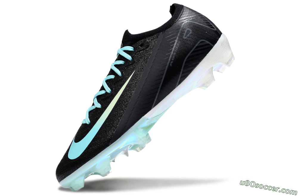 Nike Air Zoom Mercurial Vapor 16 Elite FG Firm Ground Soccer Cleats - Black/Jade/White 5