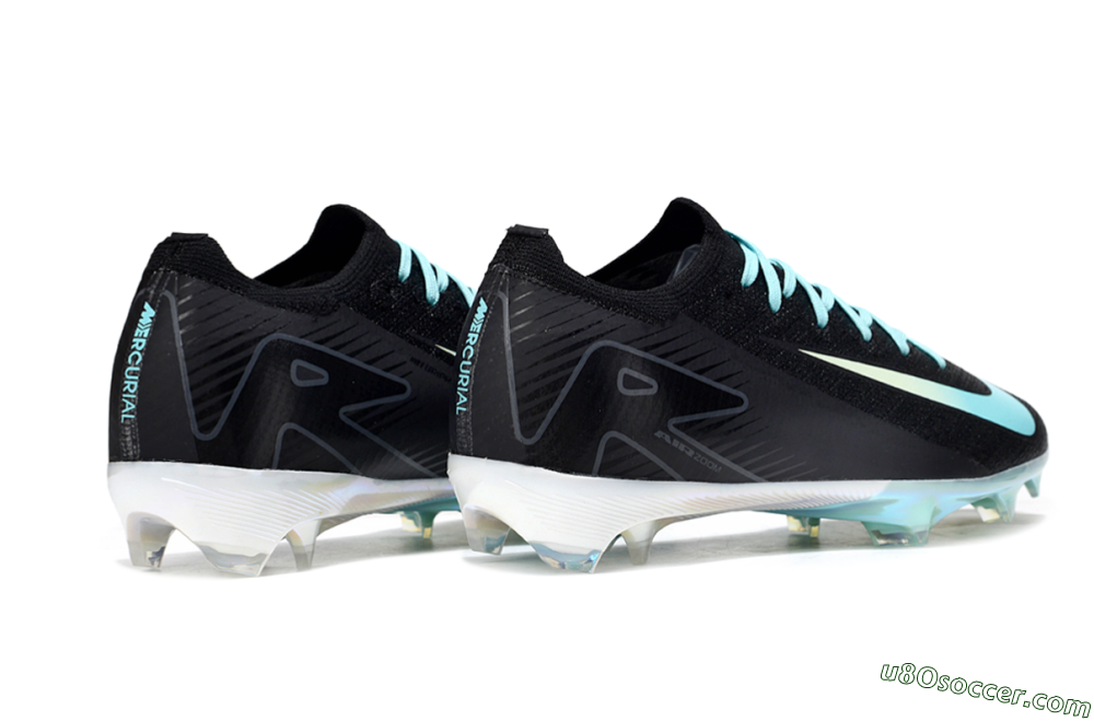 Nike Air Zoom Mercurial Vapor 16 Elite FG Firm Ground Soccer Cleats - Black/Jade/White 6
