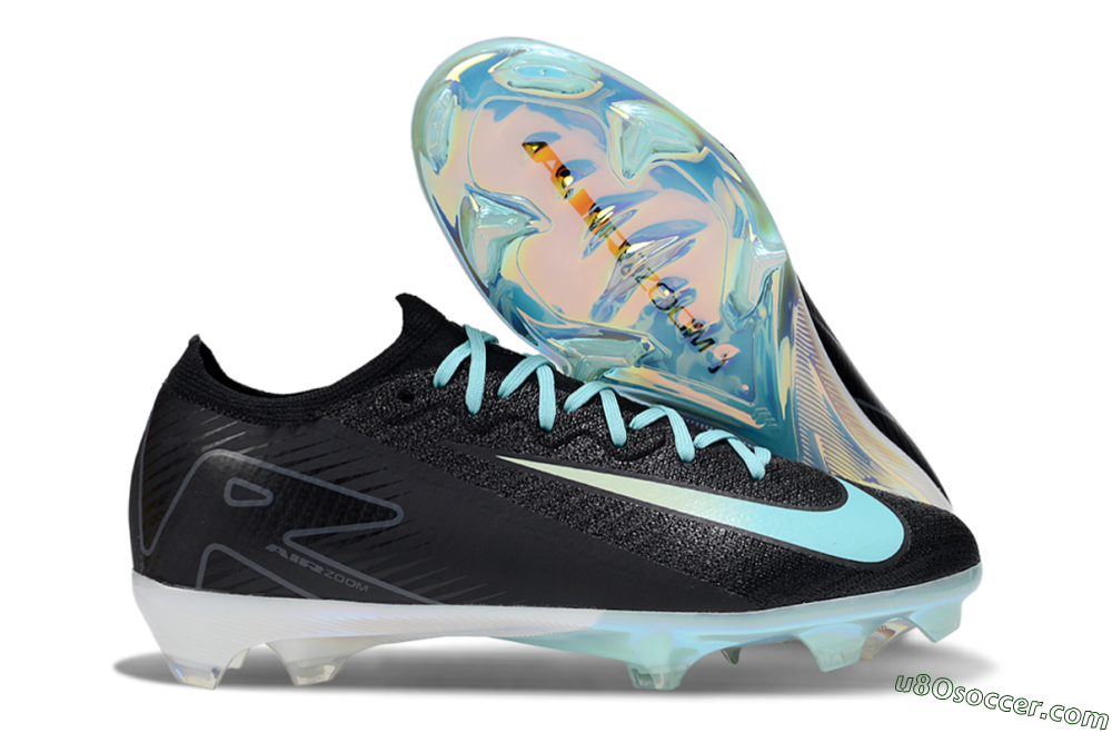 Nike Air Zoom Mercurial Vapor 16 Elite FG Firm Ground Soccer Cleats - Black/Jade/White 1