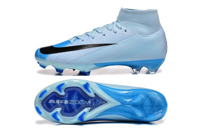Nike Air Zoom Mercurial Superfly 10 Elite FG Firm Ground Soccer Cleats - Jade/Blue/Black