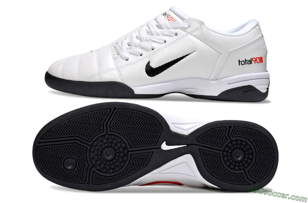 Nike Total 90 III IC Indoor & Futsal Soccer Shoes - Beige/Black/White 0