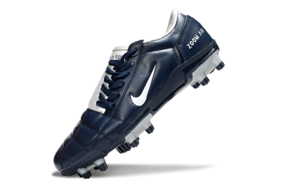 Nike Air Zoom Total 90 III FG Firm Ground Soccer Cleats - Blue/Silver/White