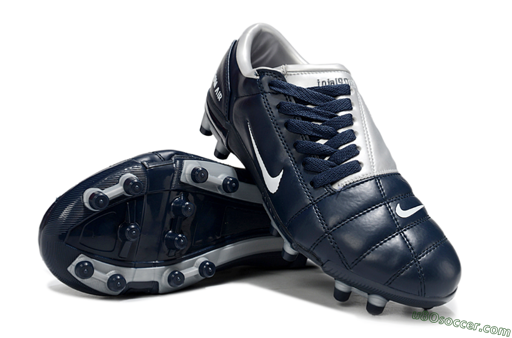 Nike Air Zoom Total 90 III FG Firm Ground Soccer Cleats - Blue/Silver/White 4