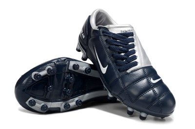 Nike Air Zoom Total 90 III FG Firm Ground Soccer Cleats - Blue/Silver/White