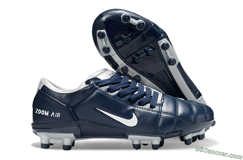 Nike Air Zoom Total 90 III FG Firm Ground Soccer Cleats - Blue/Silver/White 1