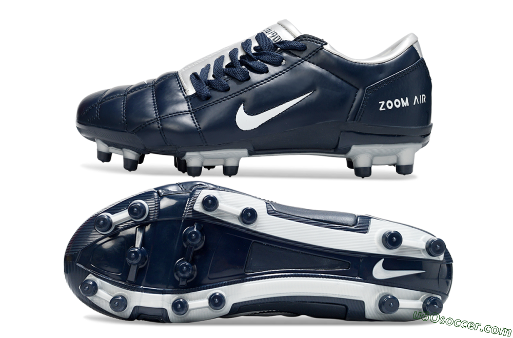 Nike Air Zoom Total 90 III FG Firm Ground Soccer Cleats - Blue/Silver/White 0