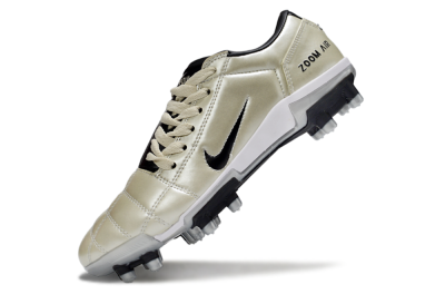 Nike Air Zoom Total 90 III FG Firm Ground Soccer Cleats - Beige/Black/White