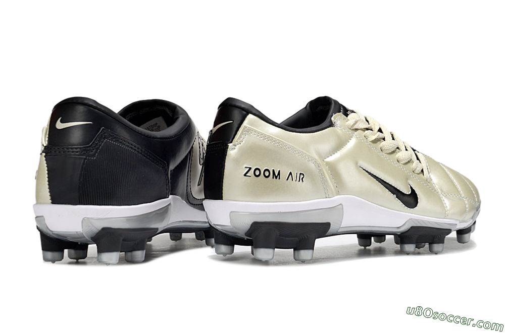 Nike Air Zoom Total 90 III FG Firm Ground Soccer Cleats - Beige/Black/White 7