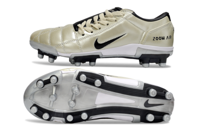 Nike Air Zoom Total 90 III FG Firm Ground Soccer Cleats - Beige/Black/White