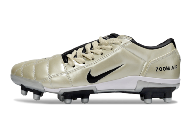 Nike Air Zoom Total 90 III FG Firm Ground Soccer Cleats - Beige/Black/White