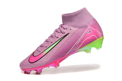 Nike Air Zoom Mercurial Superfly 10 Elite FG Firm Ground Soccer Cleats - Pink/White/Yellow
