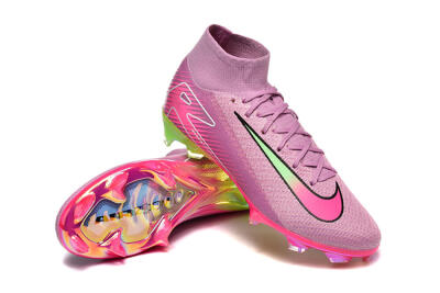 Nike Air Zoom Mercurial Superfly 10 Elite FG Firm Ground Soccer Cleats - Pink/White/Yellow