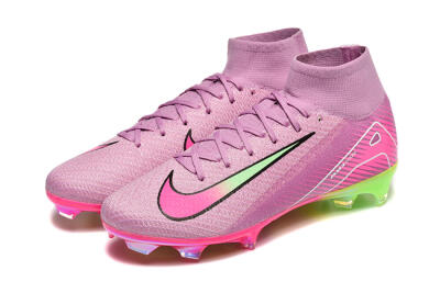 Nike Air Zoom Mercurial Superfly 10 Elite FG Firm Ground Soccer Cleats - Pink/White/Yellow