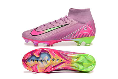 Nike Air Zoom Mercurial Superfly 10 Elite FG Firm Ground Soccer Cleats - Pink/White/Yellow