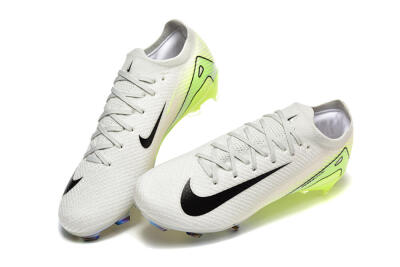 Nike Air Zoom Mercurial Vapor 16 Elite FG Firm Ground Soccer Cleats - White/Black/Yellow